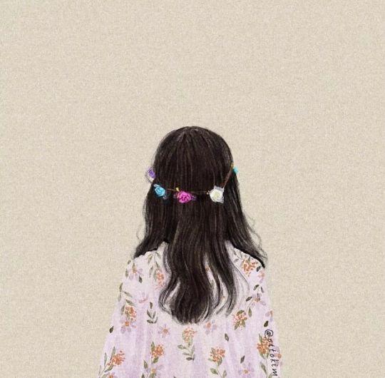 高清绝美女生背影壁纸，高级全屏尽显优雅魅力