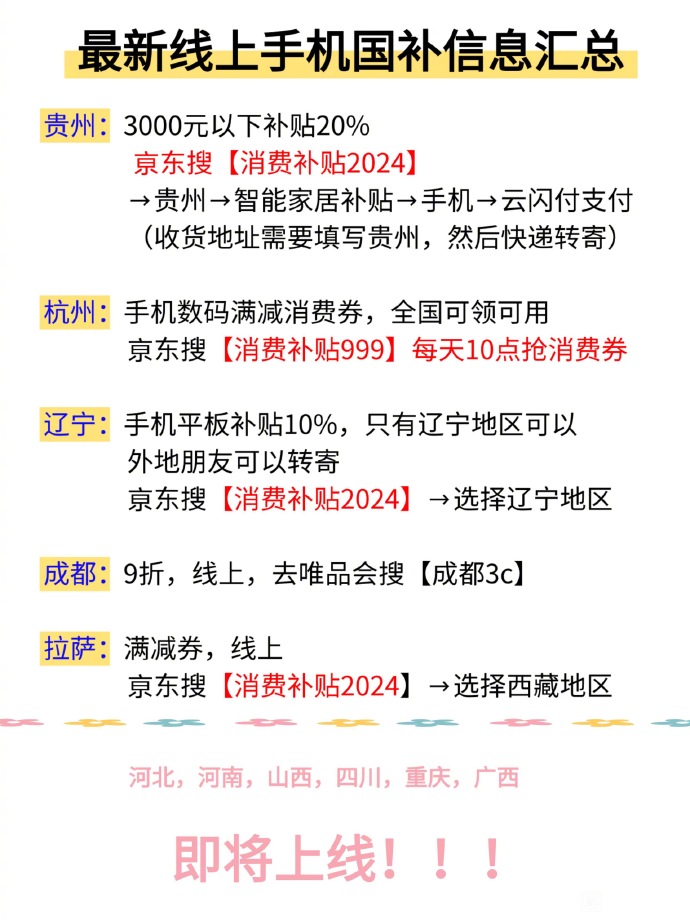 北京手机国家补贴线上购买实施概况
