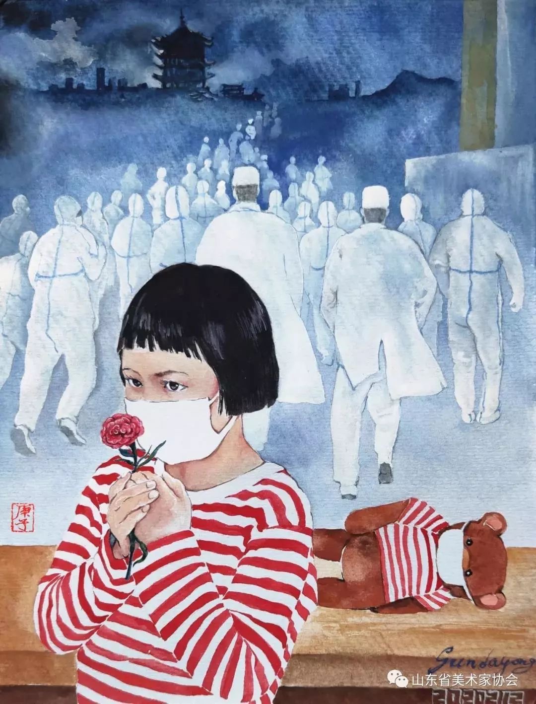 疫情消散，一幅希望的画卷