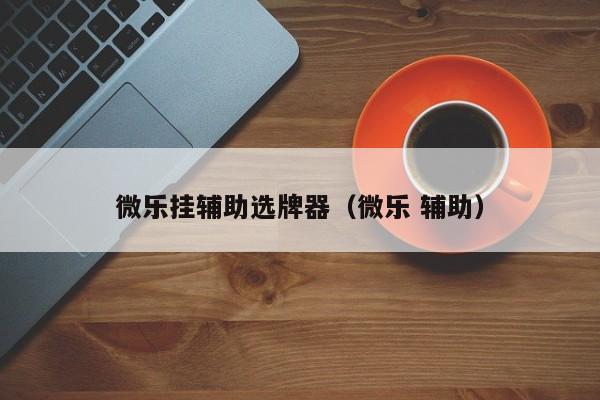 微乐挂辅助选牌器（微乐 辅助）